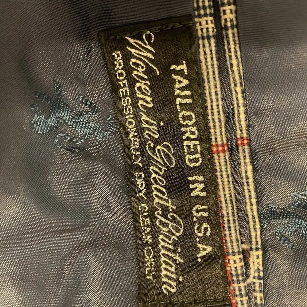 Vintage Austin Reed Blazer Men M/L Multicolor Plaid Tweed Houndstooth Wool USA